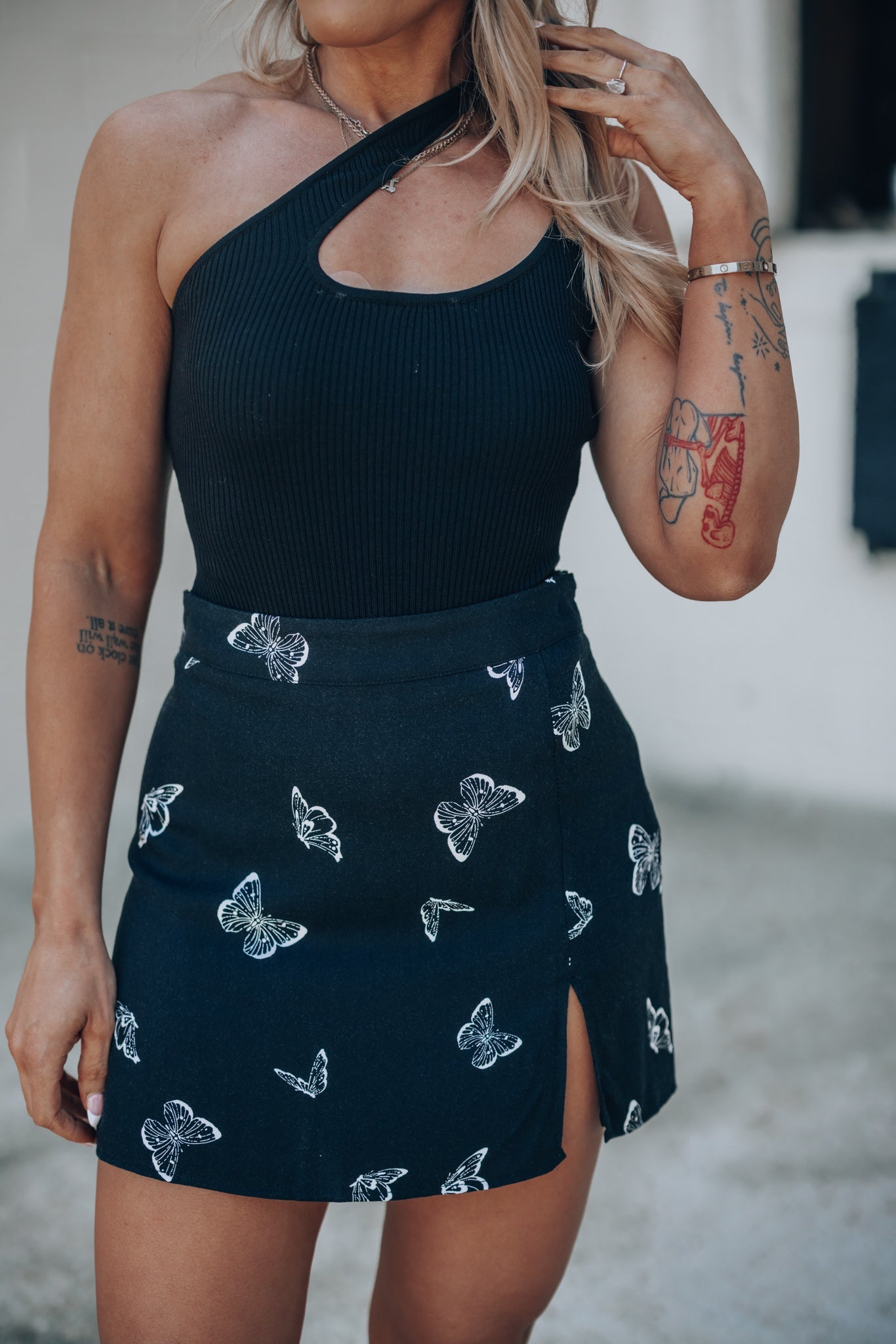 Fly Away Butterfly Mini Skirt FINAL SALE