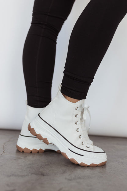 All Star High Top Sneakers (White) FINAL SALE