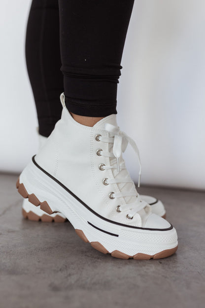 All Star High Top Sneakers (White) FINAL SALE