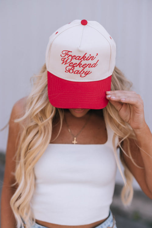 Freakin' Weekend Baby Vintage Trucker Hat