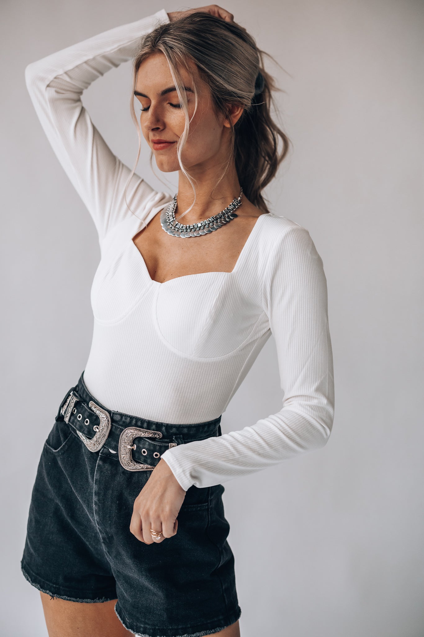Buckle Up High Waist Shorts FINAL SALE