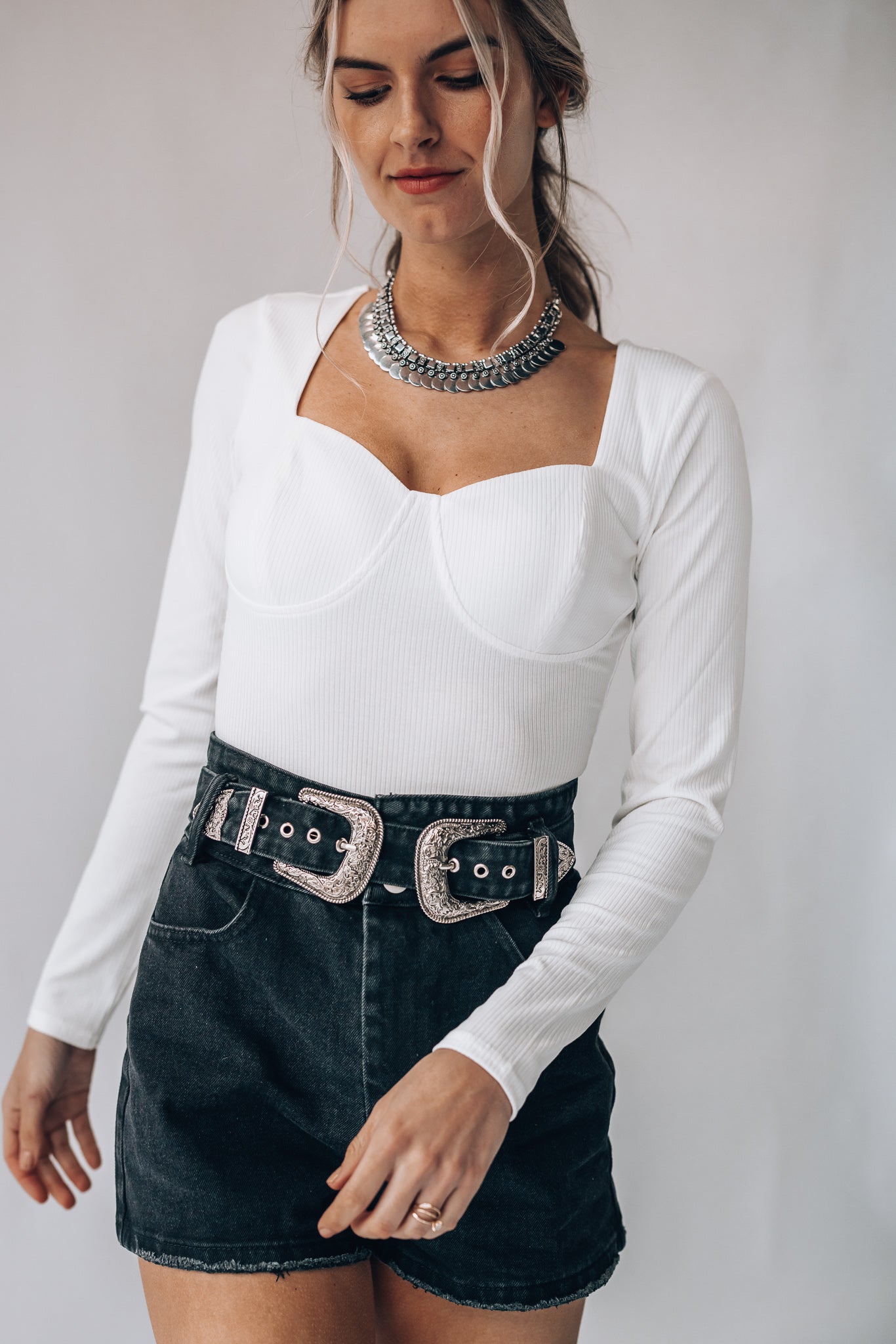 Buckle Up High Waist Shorts FINAL SALE