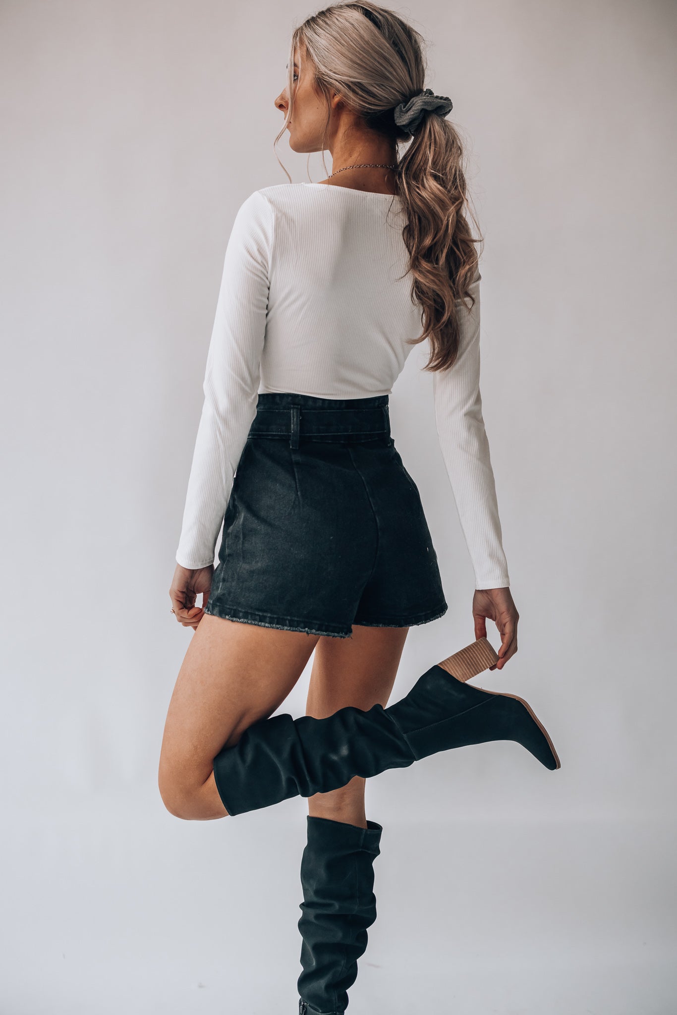 Buckle Up High Waist Shorts FINAL SALE