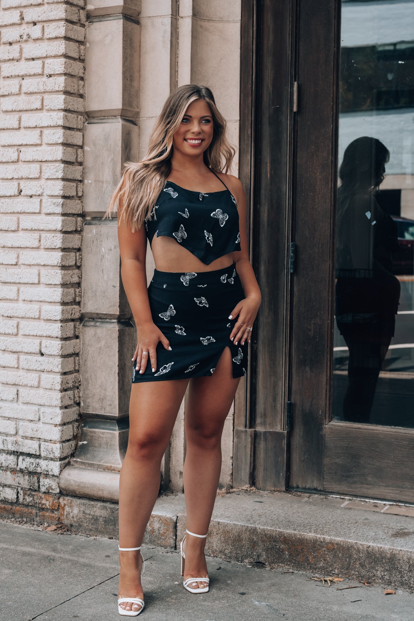 Fly Away Butterfly Mini Skirt FINAL SALE