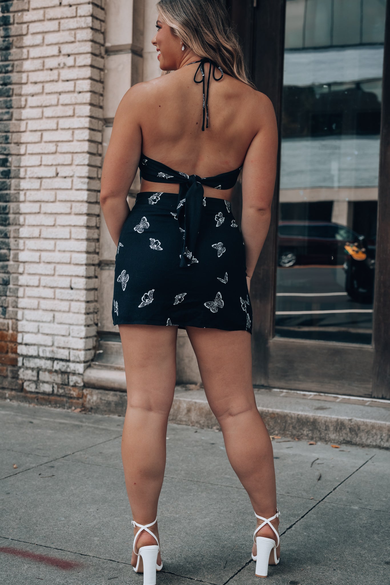 Fly Away Butterfly Mini Skirt FINAL SALE