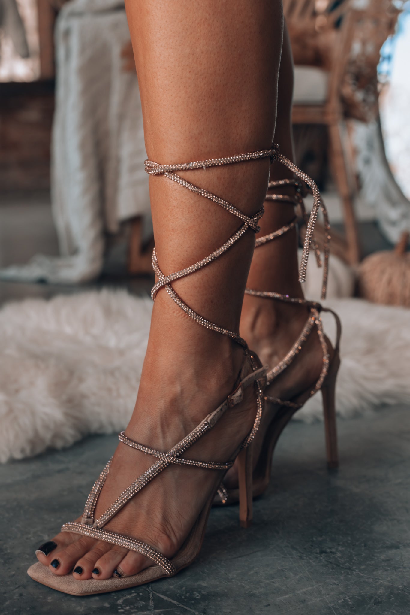 All That Glitters Heel (Gold) FINAL SALE