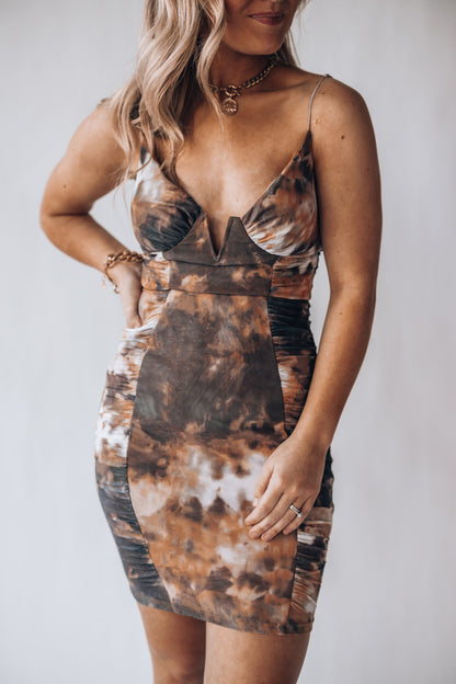 Afterglow Mesh Mini Dress FINAL SALE
