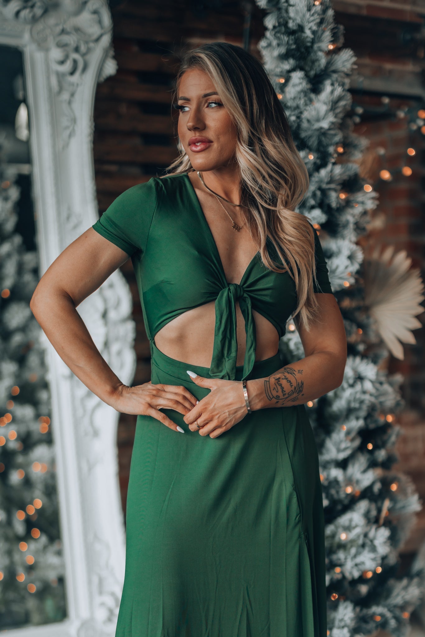 Wanderer Maxi Dress (Forest) FINAL SALE