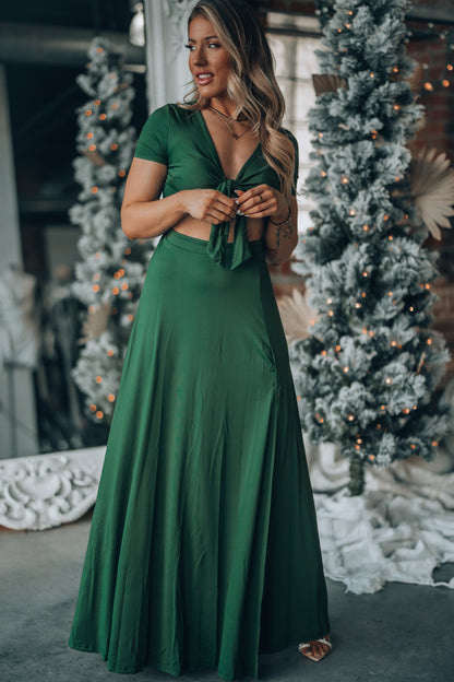 Wanderer Maxi Dress (Forest) FINAL SALE