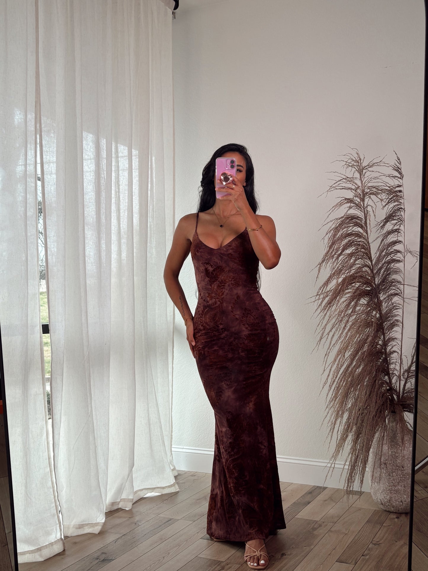 Angelique Burnt Out Maxi Dress