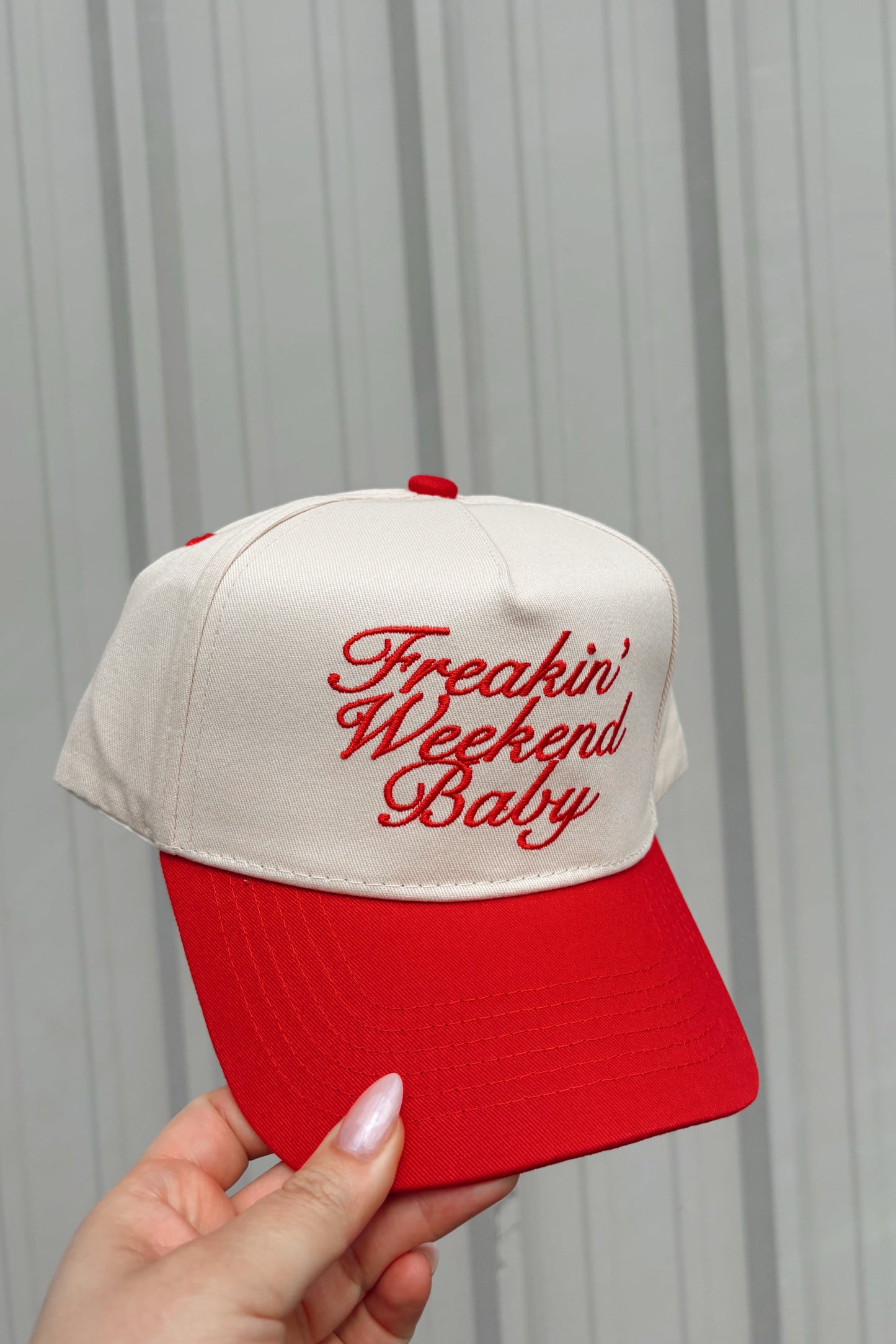 Freakin' Weekend Baby Vintage Trucker Hat