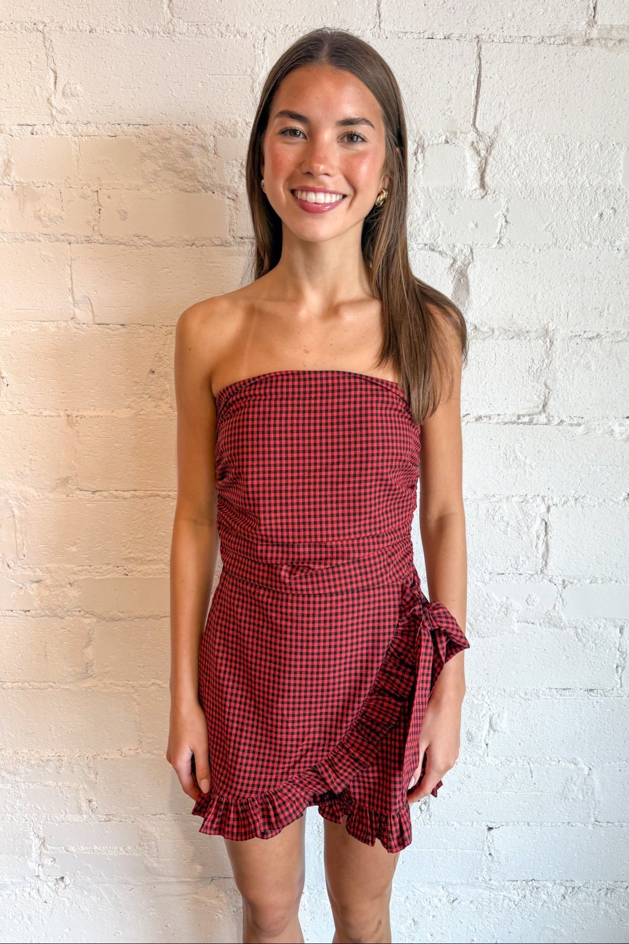 Sweet Gingham Girl Romper