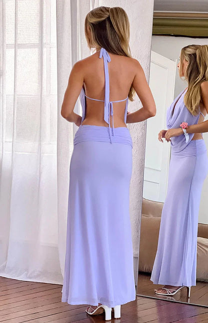 Rozie Purple Mesh Top