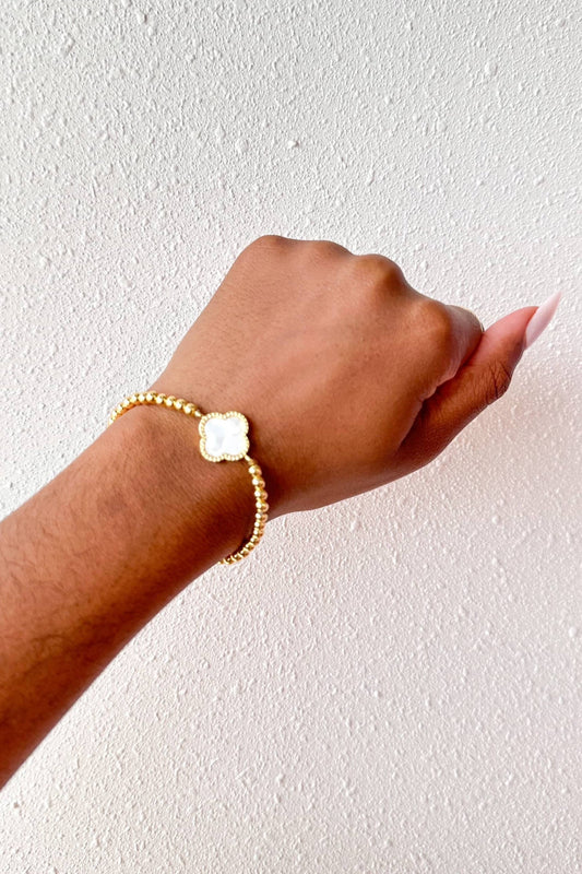 Stainless Steel Single Clover Bracelet