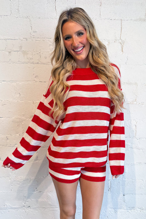 Staycation Stripe Sweater Top