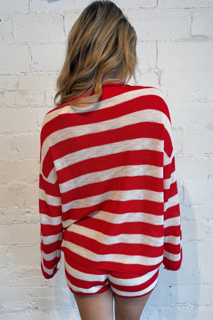Staycation Stripe Sweater Top