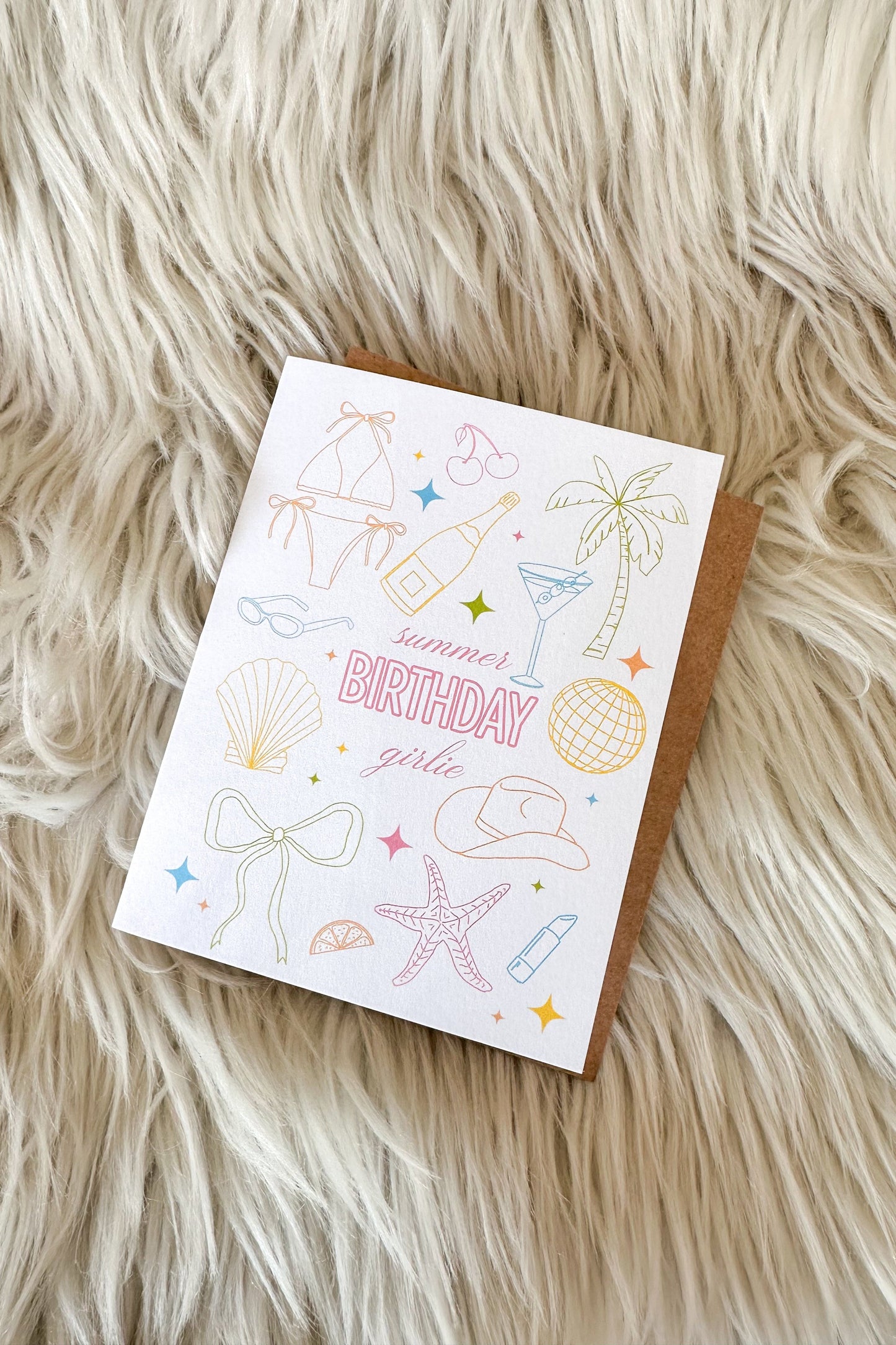 Summer Birthday Girlie Card