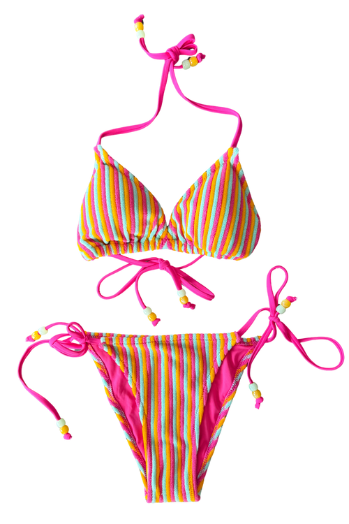 Summer Sunset Stripe Bikini Bottoms