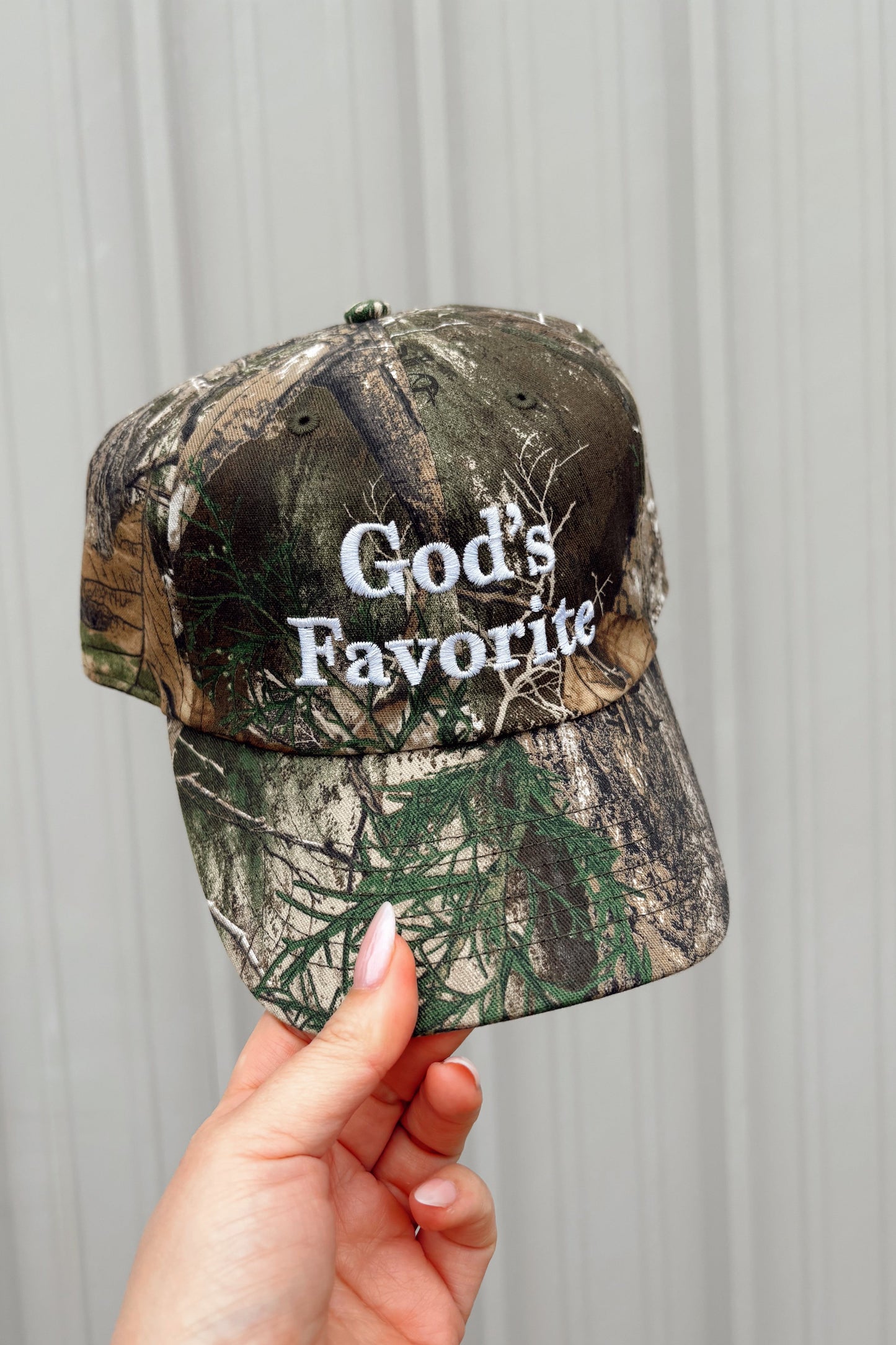 Gods Favorite Camo Baseball Hat