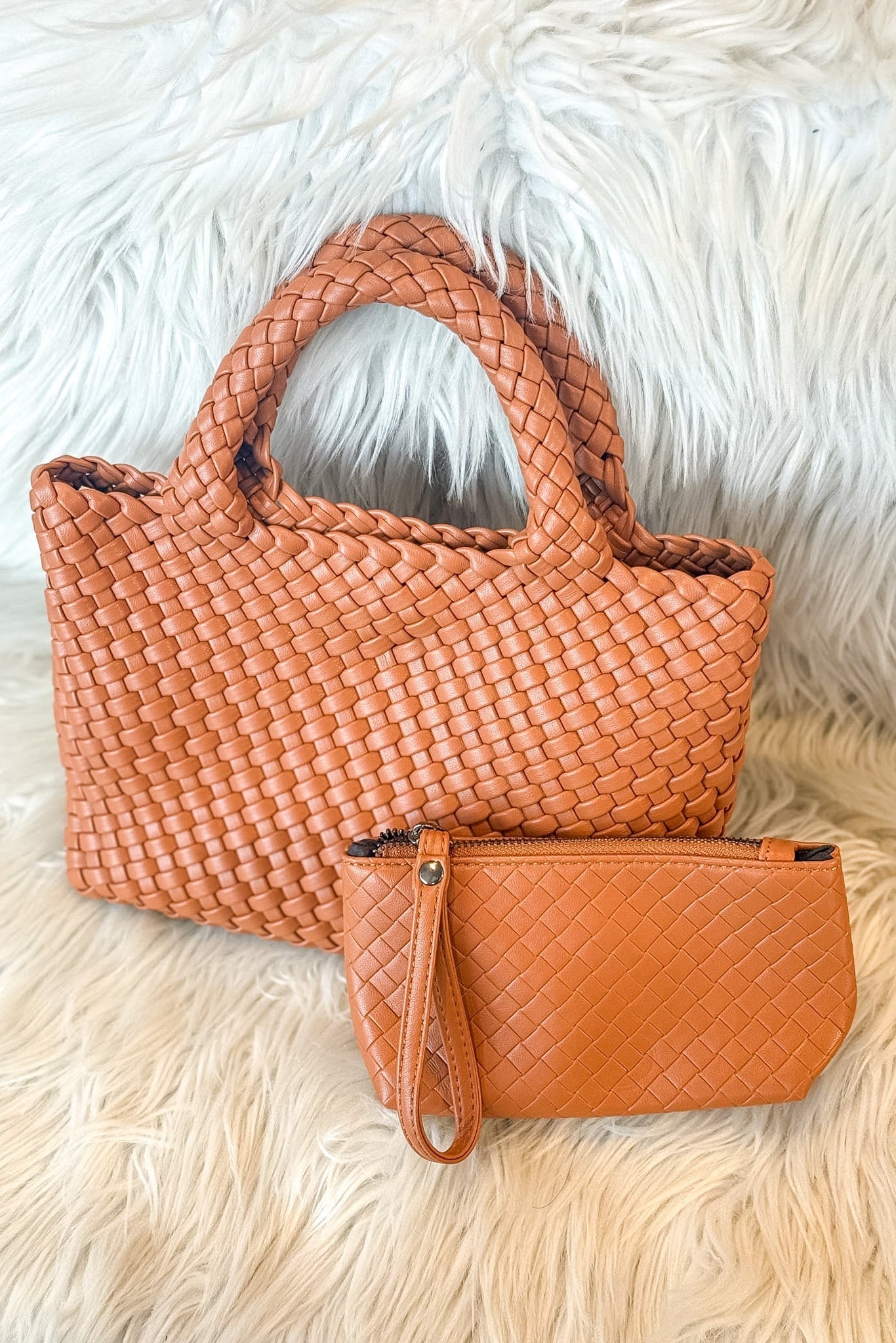 Weave Bag with Mini Weave Coin Purse