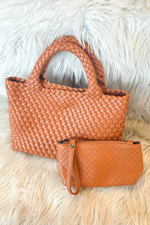 Weave Bag with Mini Weave Coin Purse