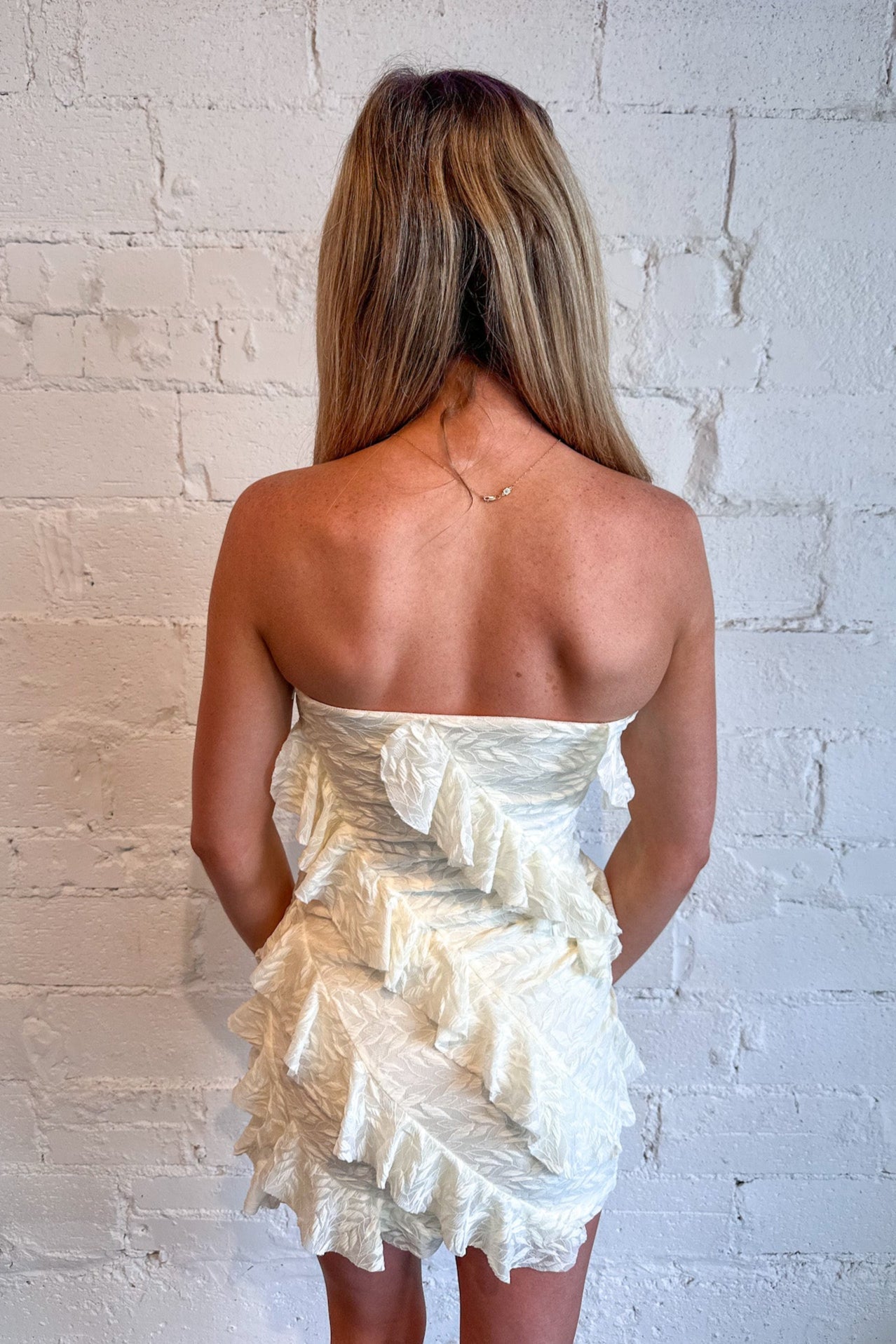 Twirl Me Ruffle Mini Dress