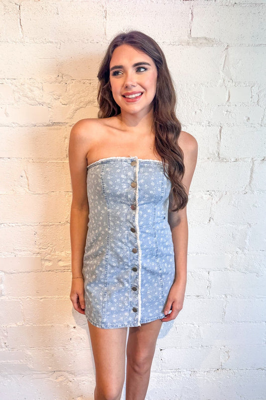 Wildflower Denim Dress