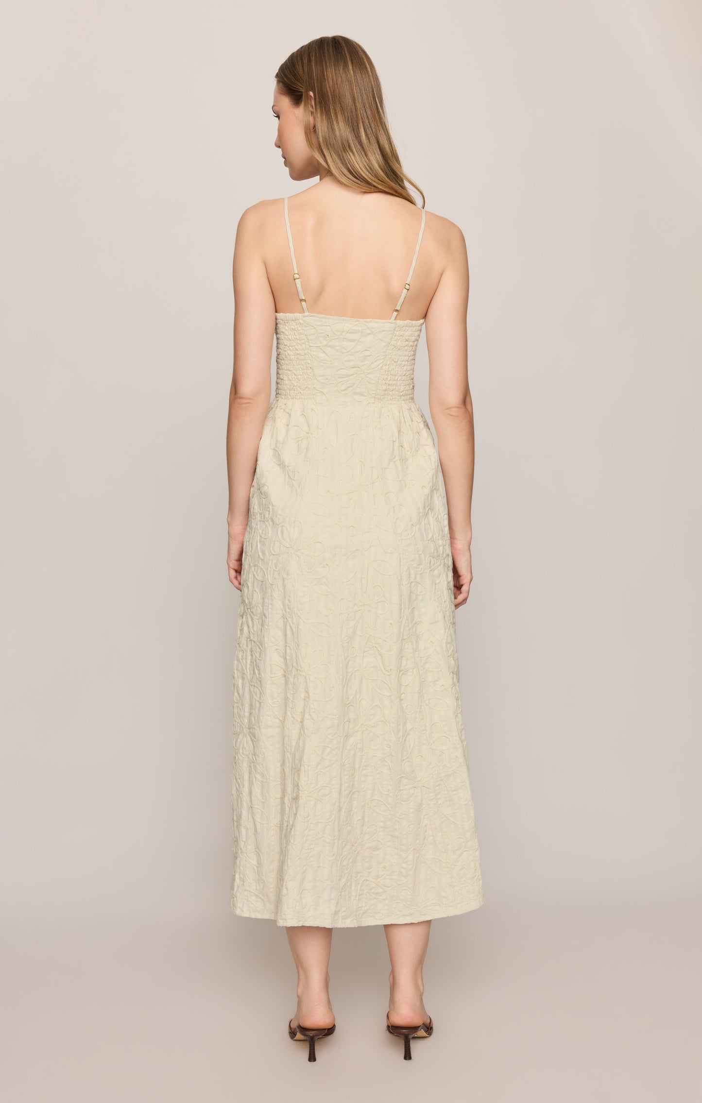 Angel Eyes Embroidered Maxi Dress