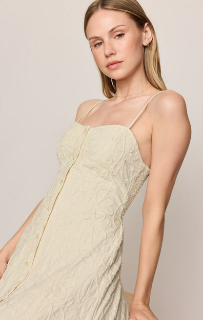 Angel Eyes Embroidered Maxi Dress