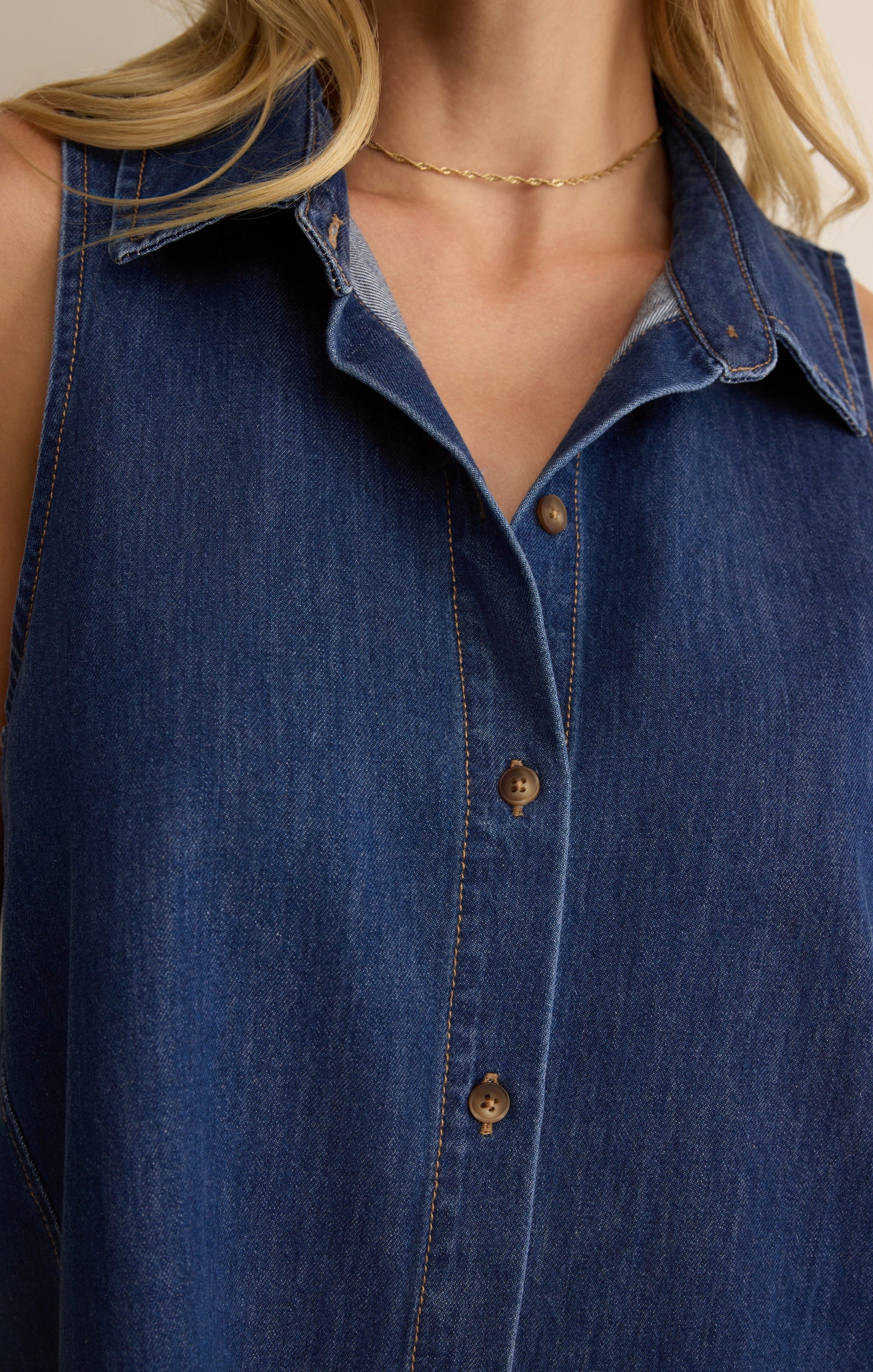 New Light Denim Mini Dress