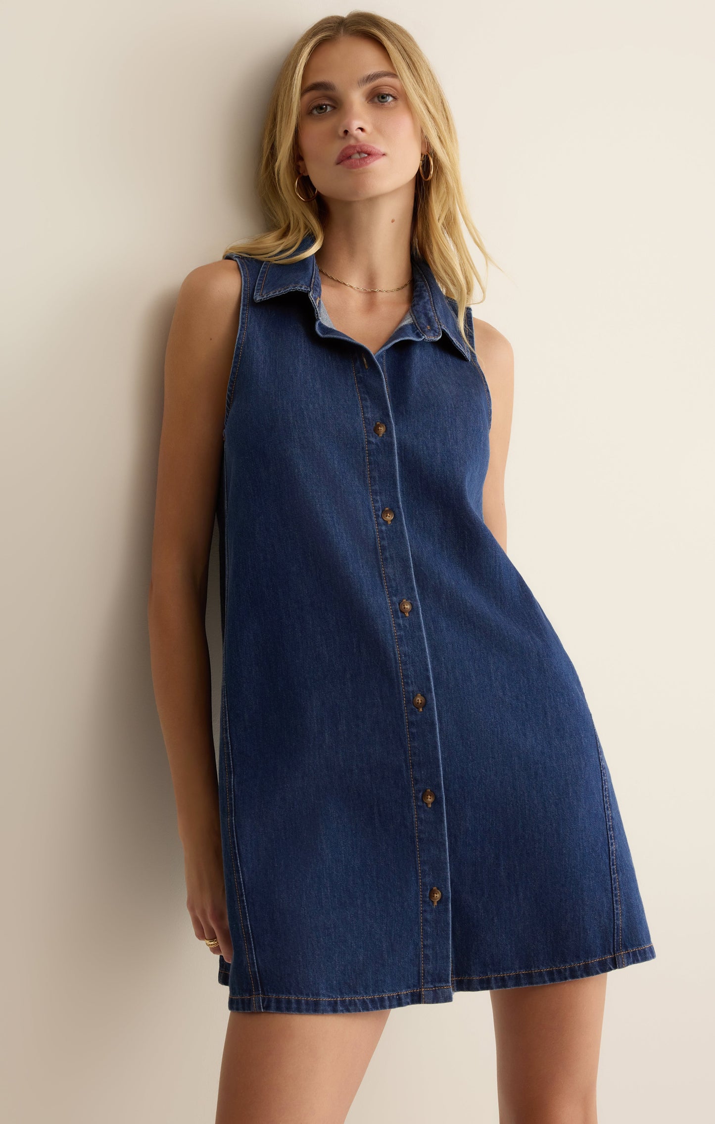 New Light Denim Mini Dress