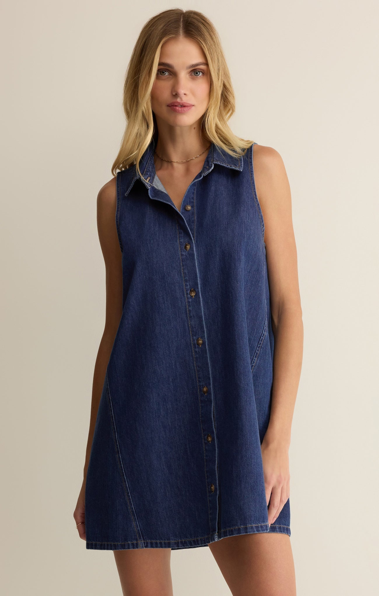 New Light Denim Mini Dress