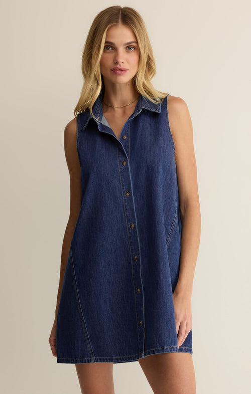 New Light Denim Mini Dress