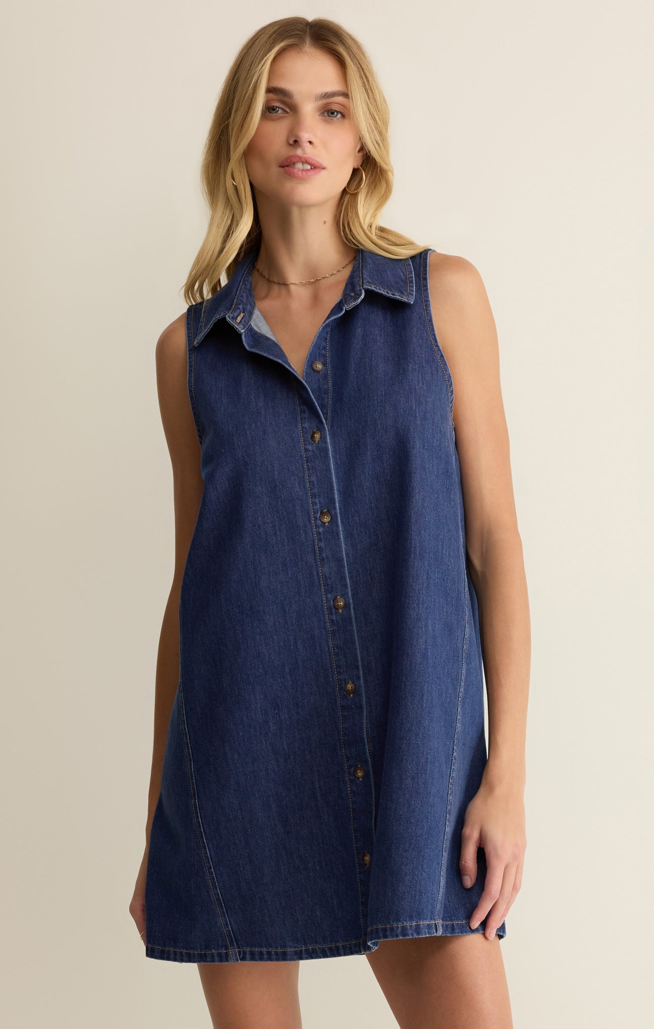 New Light Denim Mini Dress