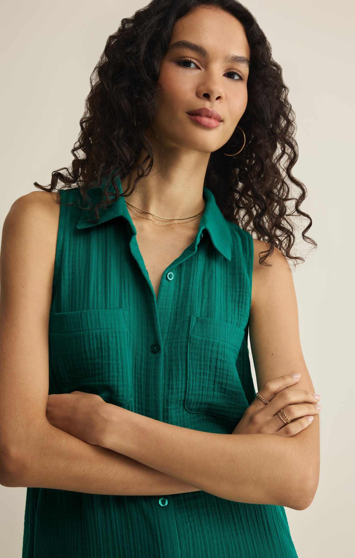 New Light Crinkle Mini Dress
