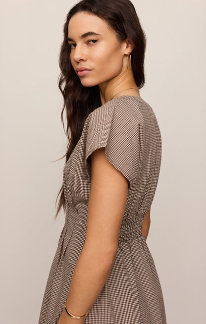 Sanna Gingham Maxi Dress