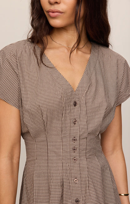 Sanna Gingham Maxi Dress