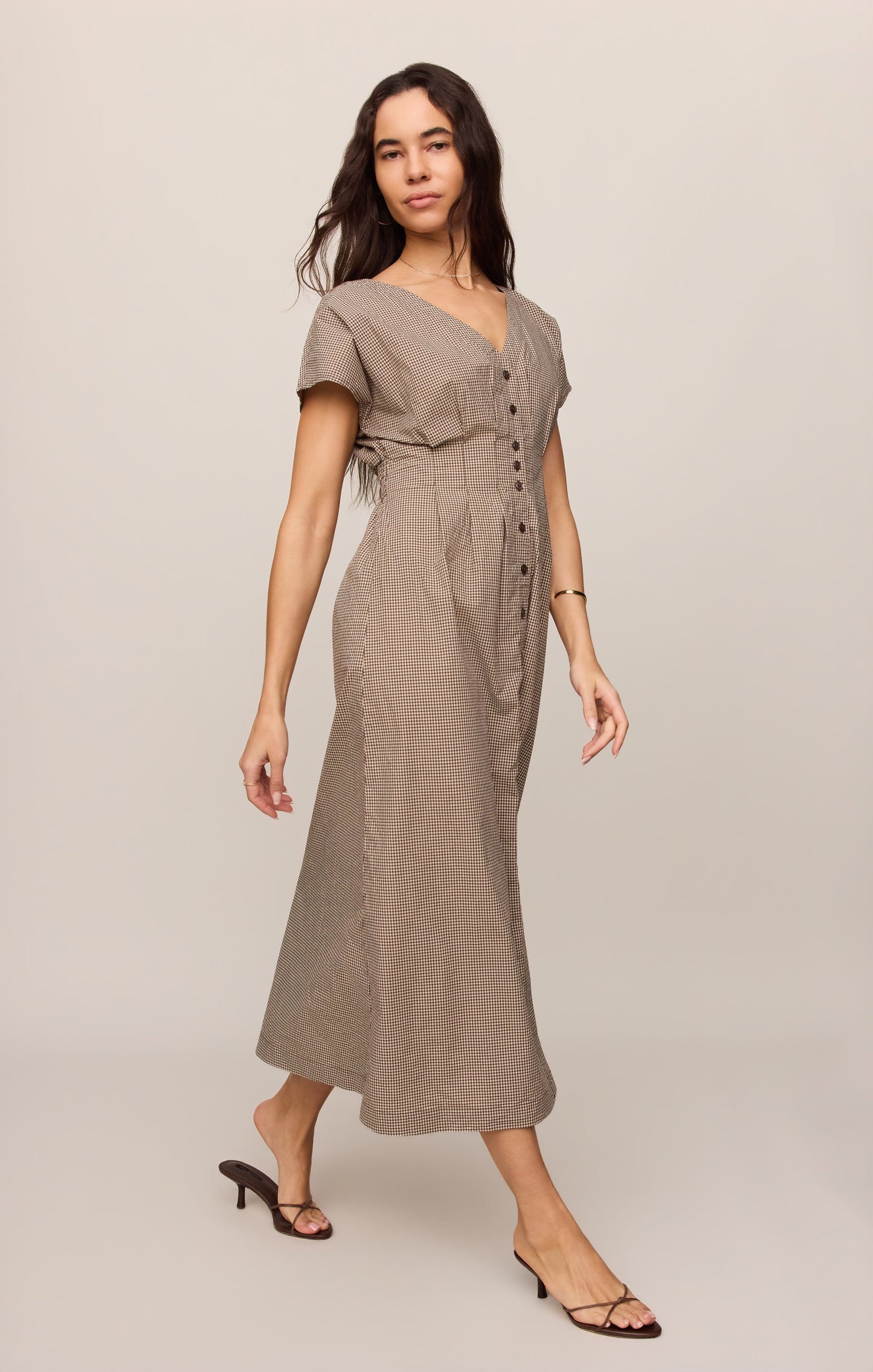 Sanna Gingham Maxi Dress