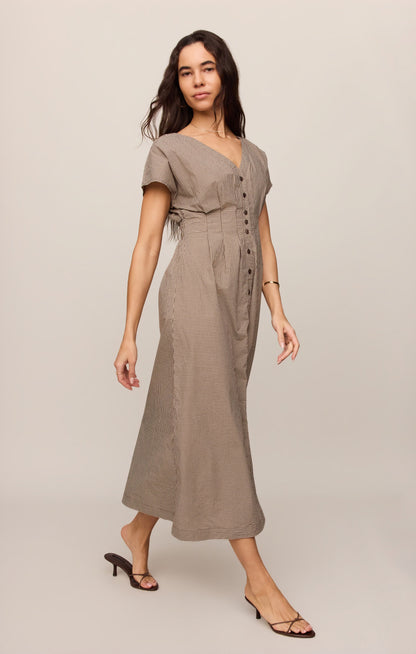 Sanna Gingham Maxi Dress