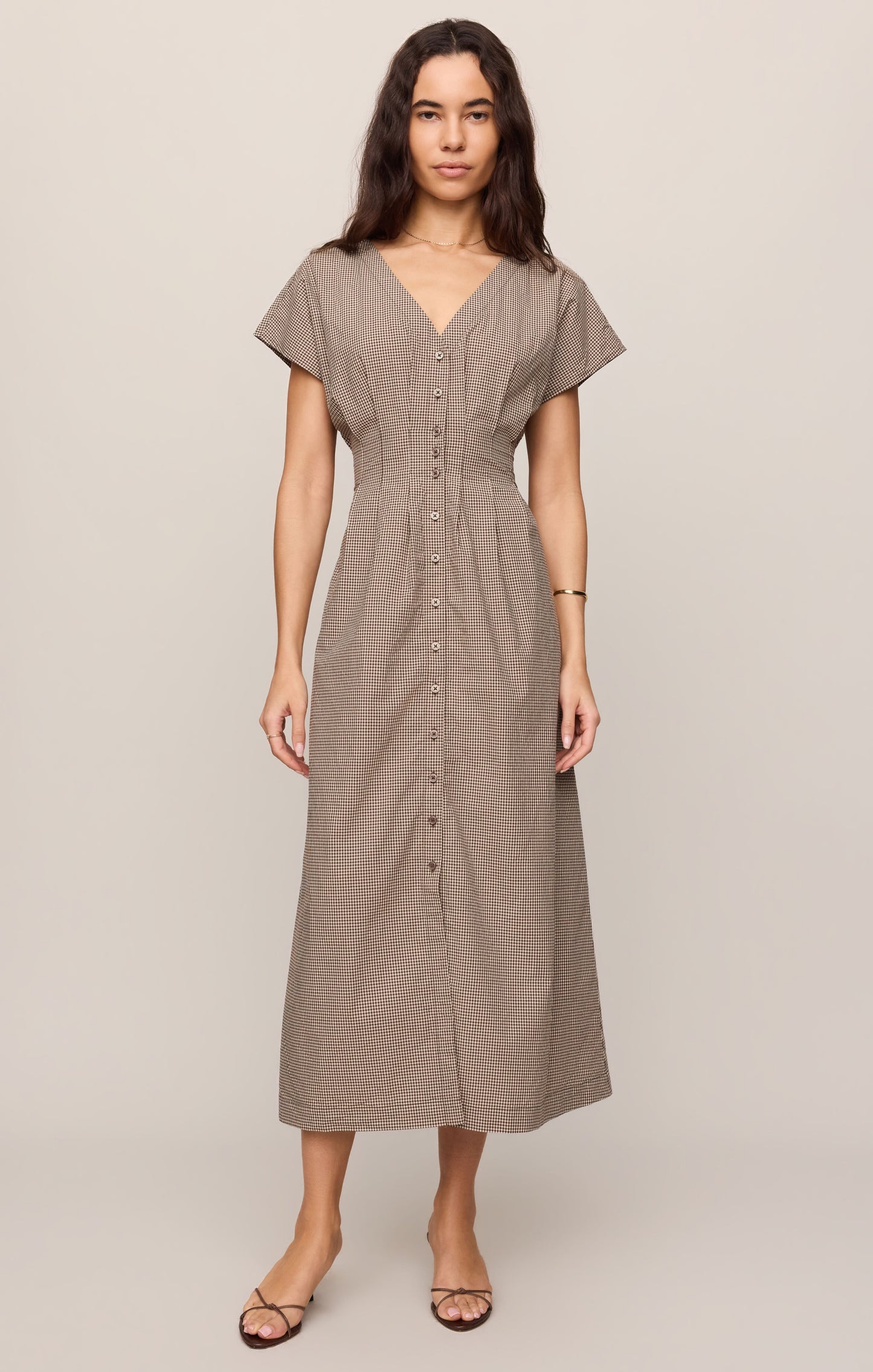 Sanna Gingham Maxi Dress