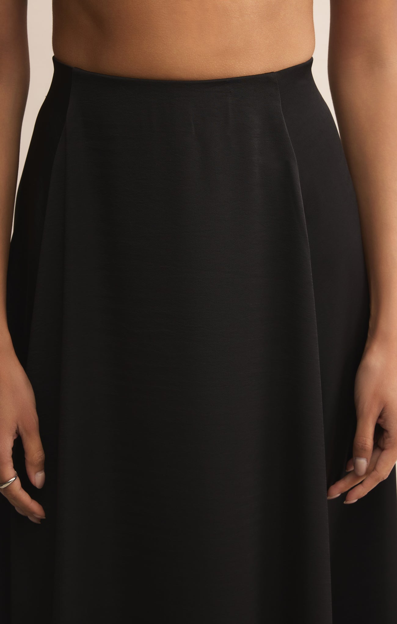 Northpointe Satin Midi Skirt