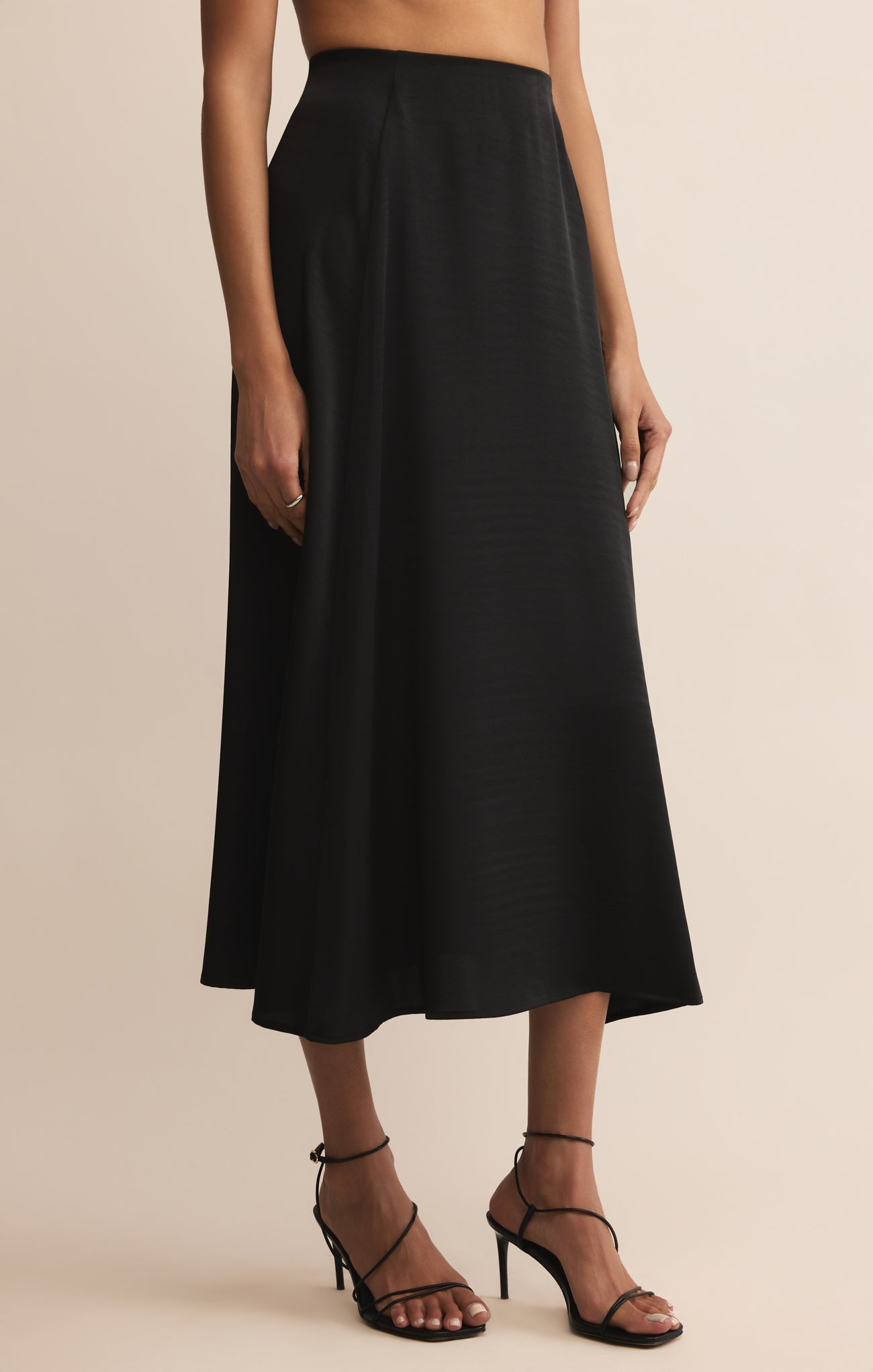 Northpointe Satin Midi Skirt