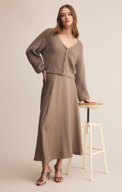 Northpointe Satin Midi Skirt