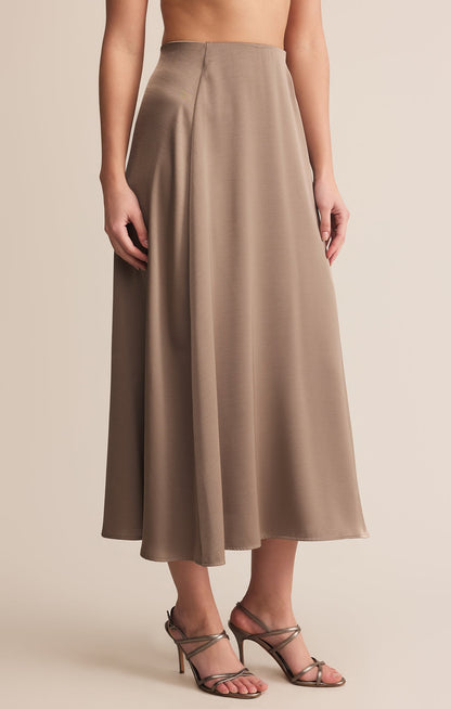 Northpointe Satin Midi Skirt