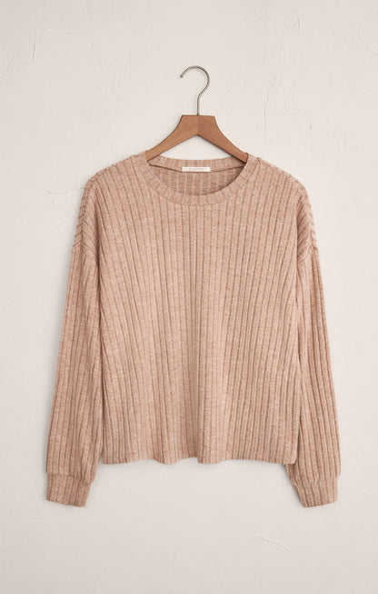 Daydream Silky Rib Long Sleeve Top