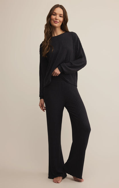 Daydream Silky Rib Long Sleeve Top
