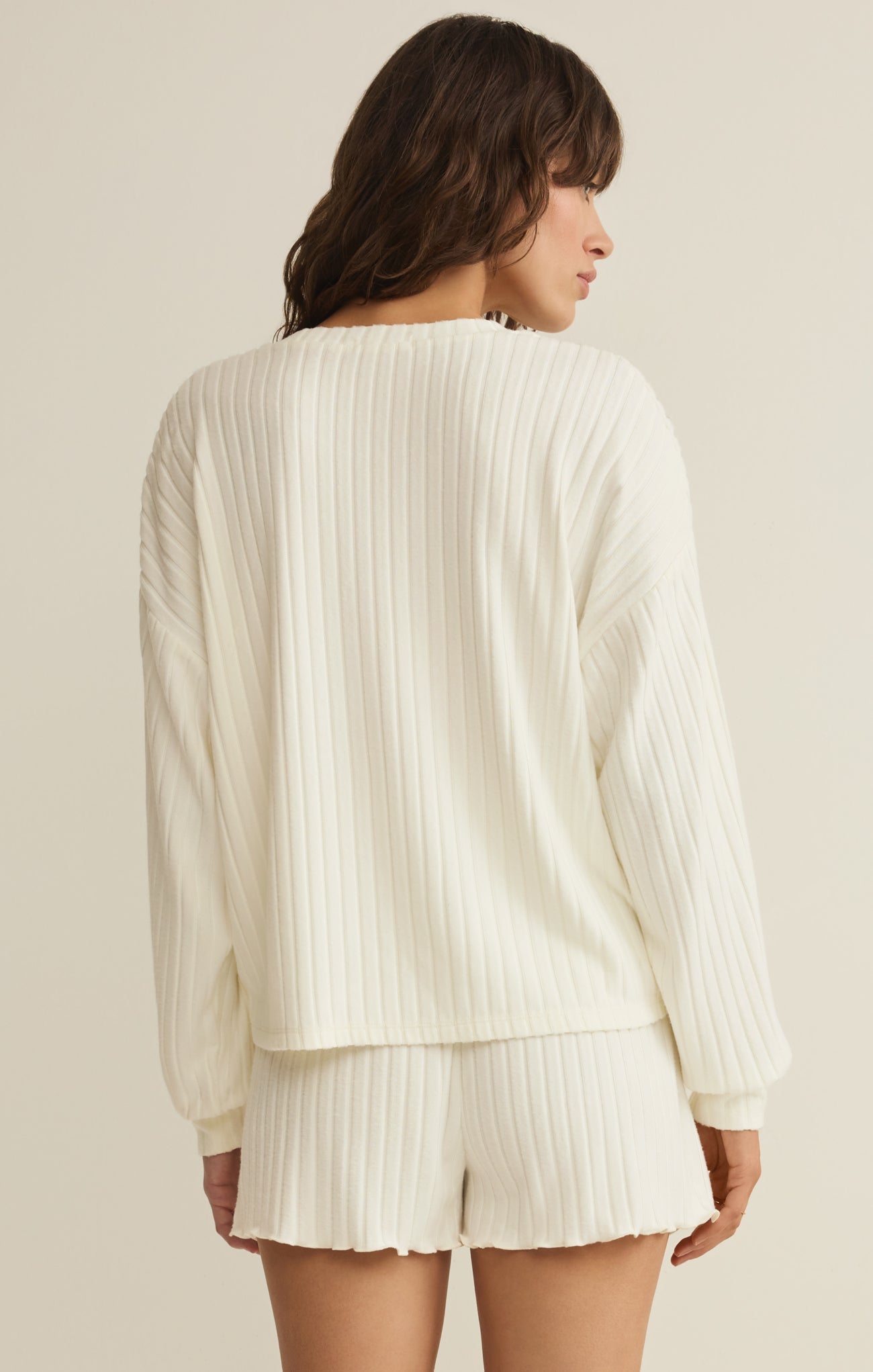 Daydream Silky Rib Long Sleeve Top