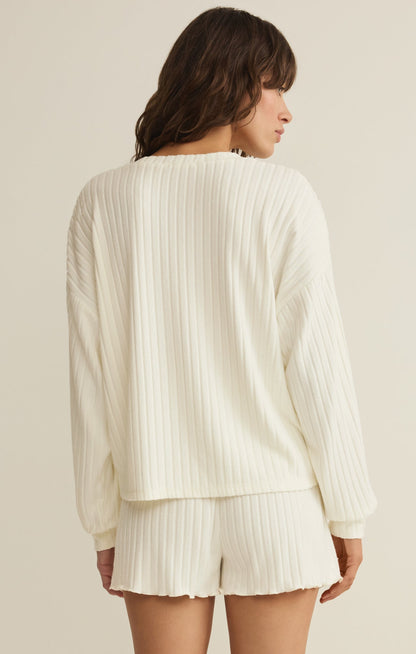 Daydream Silky Rib Long Sleeve Top