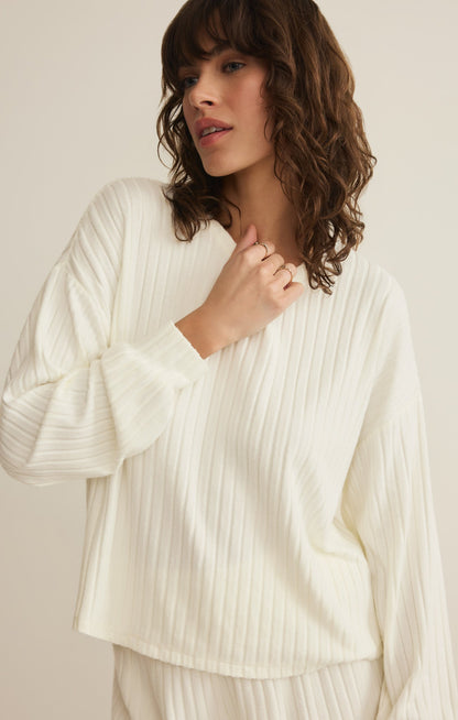 Daydream Silky Rib Long Sleeve Top