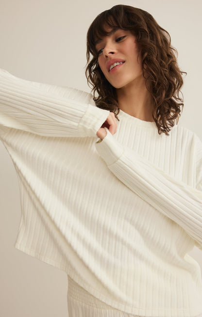 Daydream Silky Rib Long Sleeve Top